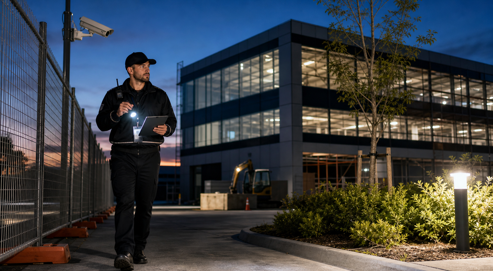 Security Services completing a mobile security patrol